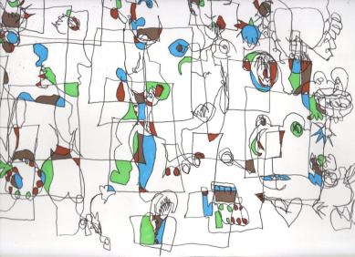 AbstractBlueBrownGreen