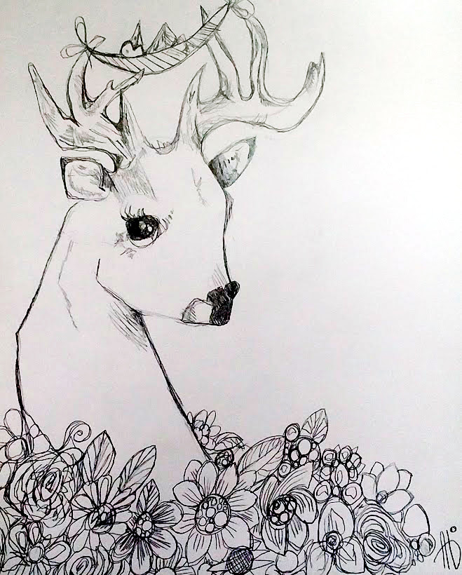 flowerdeerbird